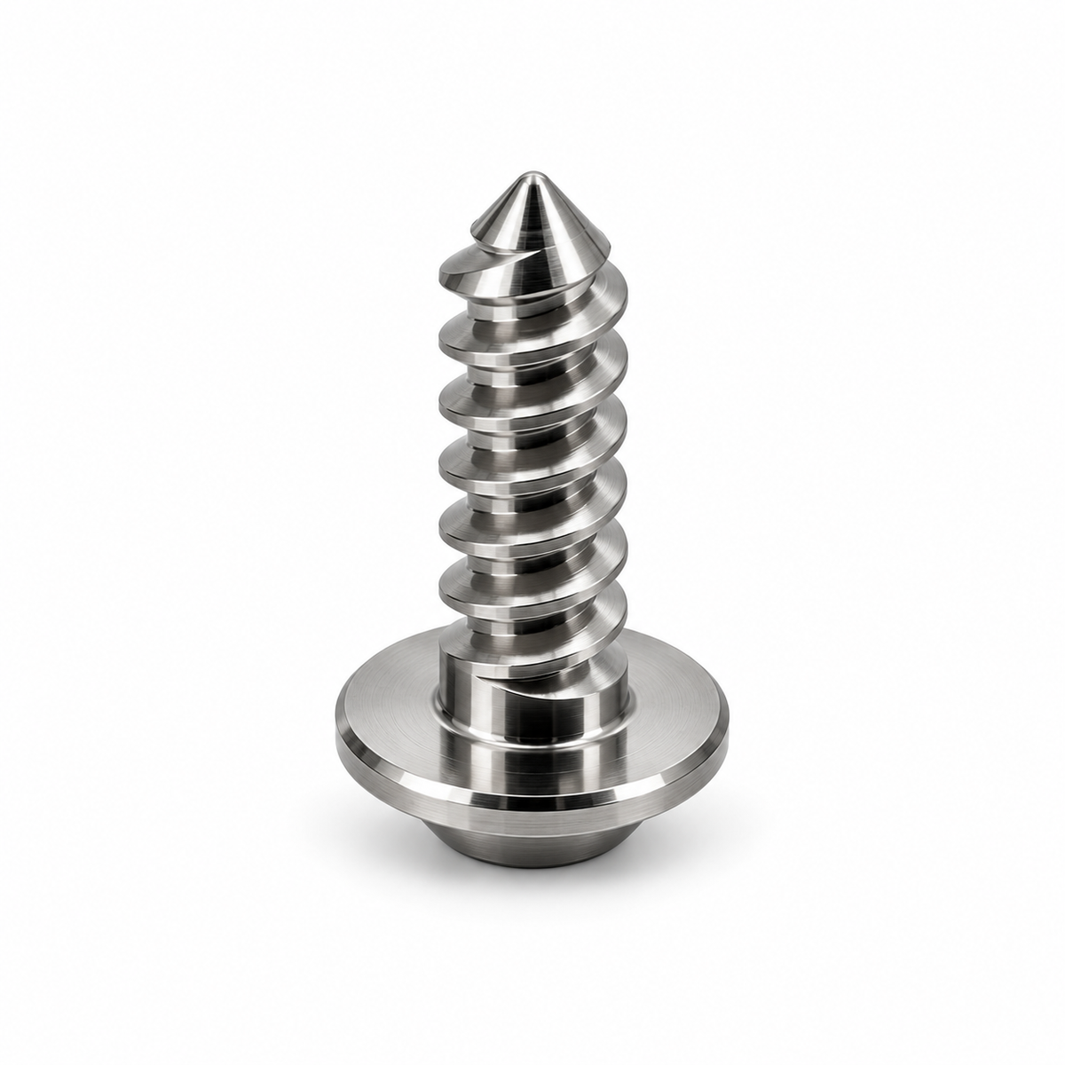 Titanium zelftappende Torx schroef rechtop weergegeven