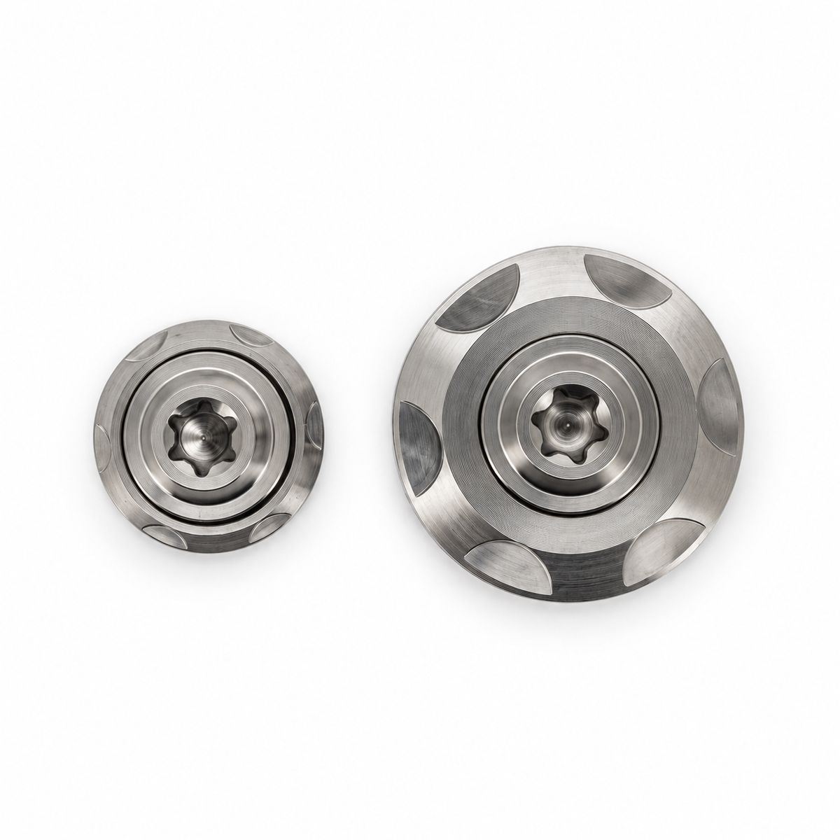 Titanium Torx bouten met Step Washers in twee buitendiameters