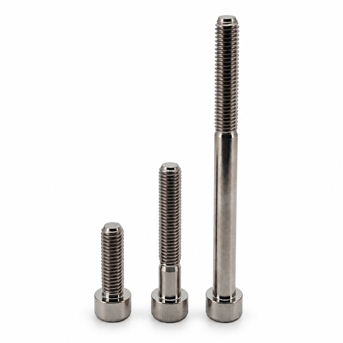 Titanium inbusbouten M6 in drie lengtes