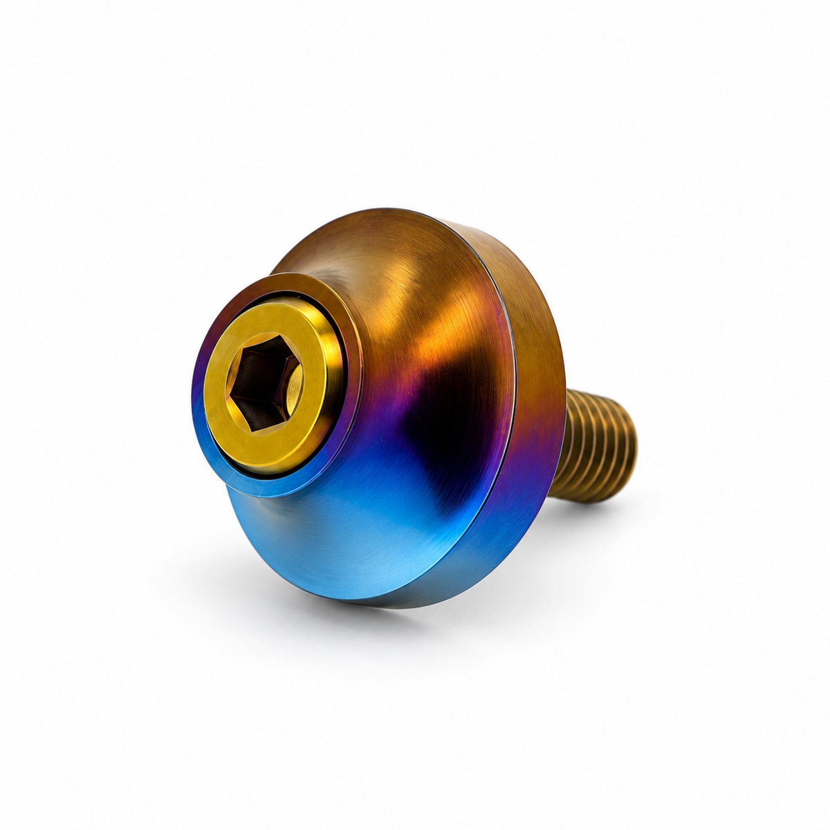 Meerkleurige titanium inbusbout M8 met Cup Washer