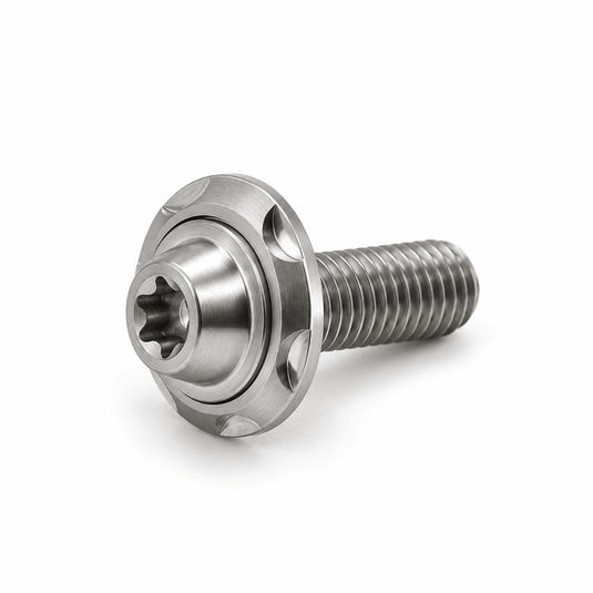 TiHex titanium Low-Profile Torx bout met Step Washer