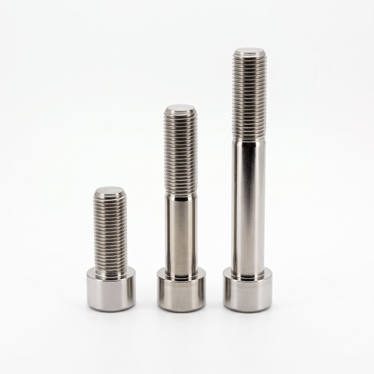 Titanium inbusbouten M12x1.25 in drie lengtes