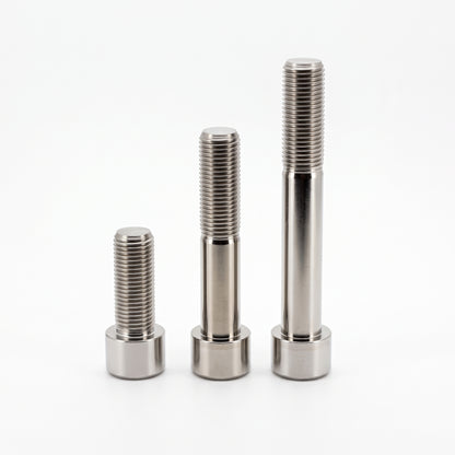 Titanium inbusbouten M12x1.25 in drie lengtes