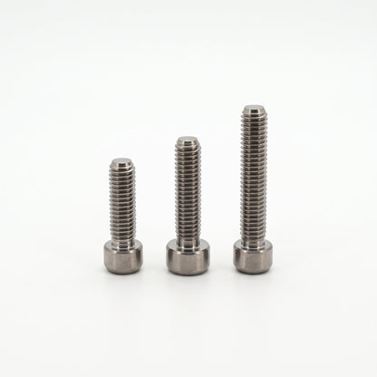 Titanium inbusbouten M5 in drie lengtes