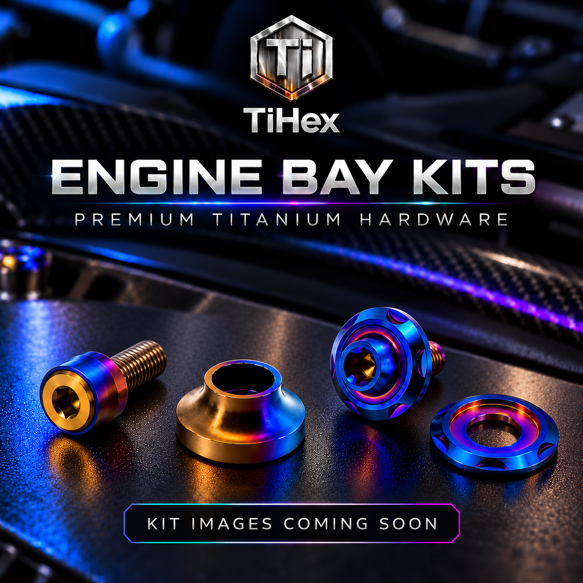 TiHex titanium hardware voor Nissan 350Z, tijdelijke kitafbeelding